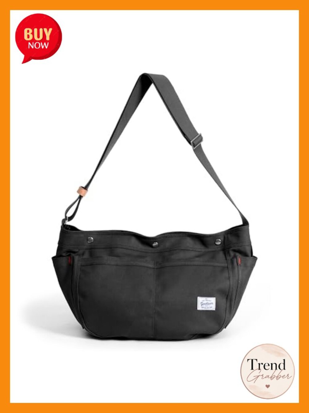 Canvas Crescent Crossbody Bag Casual Shoulder Messenger Bag